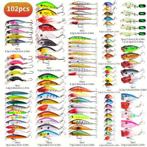 42/78/102pcs Set Multiple Mixed, Including For , Bass And