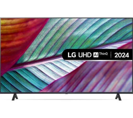 50" LG 50UR75006LK Smart 4K Ultra HD HDR LED TV, Silver/Grey