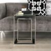 55cm c Shape Sofa Table For Living Room Furniture, Metal End Table, Bed Side Table - Chrome