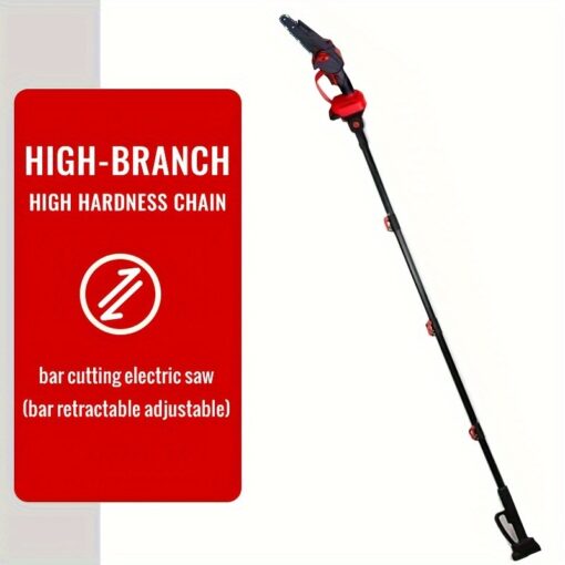 6-inch Mini Cordless Electric Chain Saw Plus - Brushless, Extendable Bar, 2x 18650 Lithium Batteries, Portable, Handheld, Battery/power Dual , Us