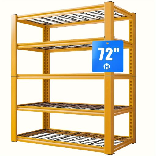 72''h Duty 2000 Lbs Shelves Duty 5 Metal Shelves For , 72" .5 Wx16 D