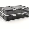 86qt Bed Bed Containers Underbed Lids For Closet Organizers And Plastic 39.5" L X 20.5" W X 7.7" H 2pc