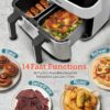 9-quart Touchscreen Air Fryer 14 Functions To Cook Anything Cooks Cooks 2 Different Foods Simultaneously Holiday Gift Multi-functional Air Fryer