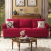 91 Inch Lawson Sofa With Extra Deep Seats Oversize, 3-seat Sofa Couch, Couches For Living Room, Mid-century Modern, For Living Room Red