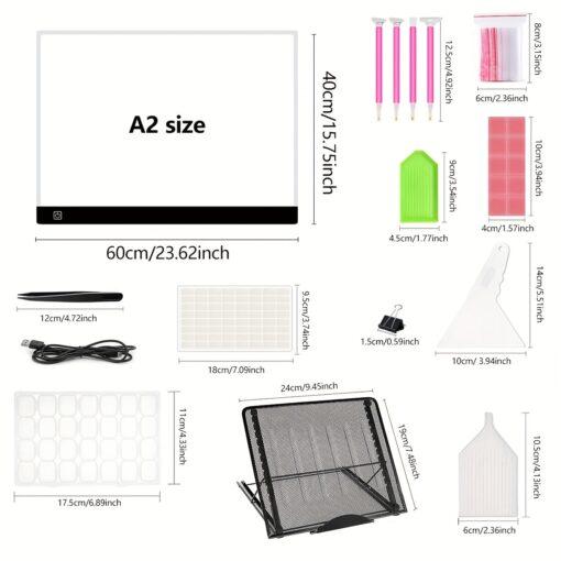 A2/ Pad For , Diamond Art 3 , Tracing Usb For Sketching, , Drawing, Supplies