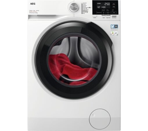 AEG 7000 Series LWR7185M4B 8 kg Washer Dryer - White, White