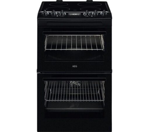 AEG CCX1530ACB 55 cm Electric Ceramic Cooker - Black, Black