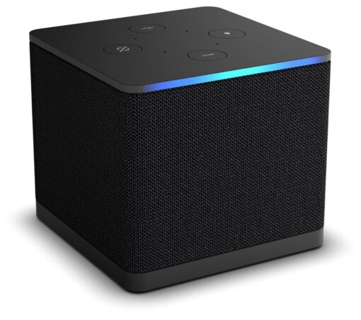 AMAZON Fire TV Cube 4K Ultra HD Streaming Media Player with Alexa (2022), Black