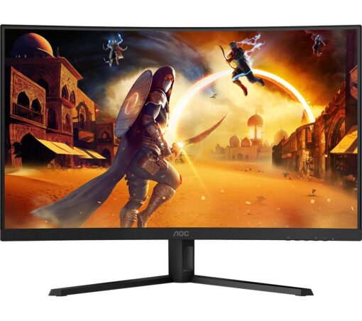 AOC CQ32G4VE Quad HD 32" Curved VA LCD Gaming Monitor - Black, Black