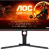 AOC Q27G3XMN/BK Quad HD 27" IPS Mini LED Gaming Monitor - Black, Black