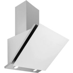 ART28361 60cm Bianco Linear Angled Glass Cooker Hood - Designair