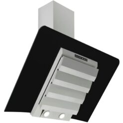 ART28388 90cm Nero Atmos Angled Glass Cooker Hood - Innocenti