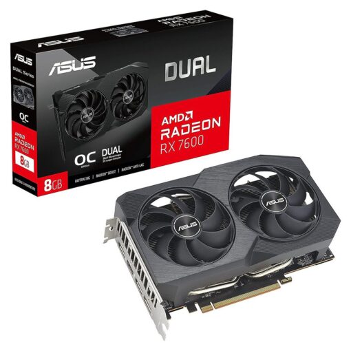 ASUS AMD Radeon RX 7600 Dual OC V2 8GB Graphics Card