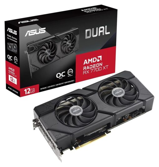 ASUS AMD Radeon RX 7700 XT Dual OC 12GB Graphics Card