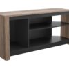 AVF Calibre Alto CAG120GO 1200 mm TV Stand - Rustic Sawn Oak & Black, Black,Brown