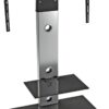 AVF Column Mount Up to 65 Inch TV Stand - Silver