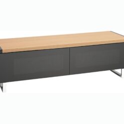 AVF Panorama PM120LOGO 1200 mm Reversible Top TV Stand - Light Oak or Grey Oak, Black,Brown