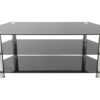 AVF SDC1000 TV Stand - Black & Chrome, Black