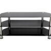 AVF SDC1140 1140 mm TV Stand - Black & Chrome, Black