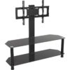 AVF SDCL1140BB 1140 mm TV Stand with Bracket - Black, Black