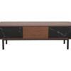 AVF Skyline FS1400SKYW 1400 mm TV Stand - Walnut & Black Marble, Black,Brown