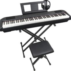 AXUS AXD55PK Digital Piano, Stand & Stool - Black, Black