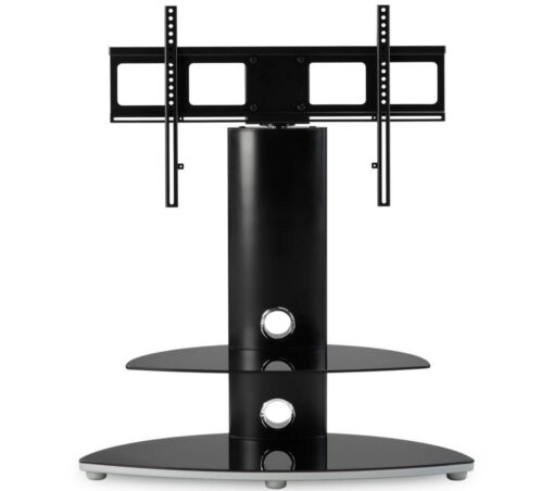 Alphason Osmium TV Stand with Bracket - Black, Black