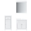 Amoritta 3 Piece 600mm Bathroom Furniture Suite