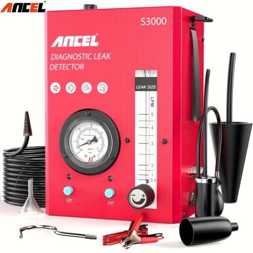 Ancel Automotive Smoke Machine With Built-in Air Pump And Pressure Gauge. professional Vehicle Leak Diagnostic Detector Tools Kit For Leaks Test ,