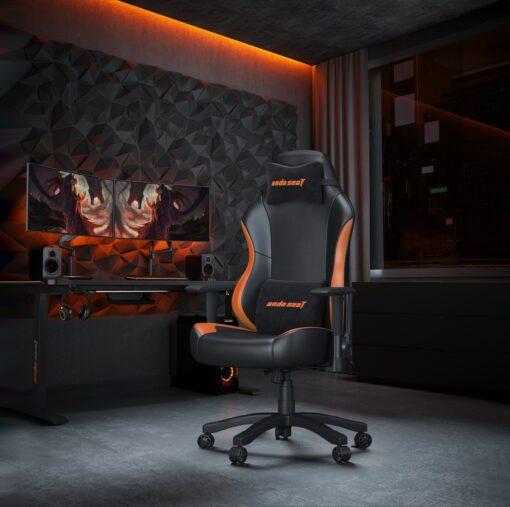 Anda Seat Luna Premium Gaming Chair - Black & Orange