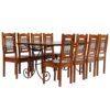 Anneke Dining Table Set Solid Acacia Wood