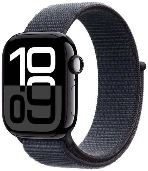 Apple Watch Series 10 GPS 42mm Jet Black Ink Sport Loop