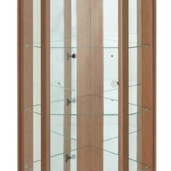 Argos Home 4 Shelf Corner Glass Display Cabinet - Light Oak