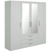 Argos Home Brisbane 4 Door 3 Drawers Wardrobe - Grey