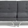 Argos Home Duo Fabric 2 Seater Clic Clac Sofa Bed - Charcoal