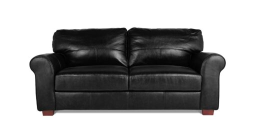 Argos Home Salisbury Leather 3 Seater Sofa - Black