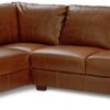 Argos Home Salisbury Leather Left Hand Corner Sofa - Tan