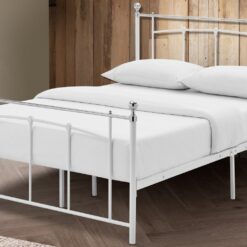 Argos Home Yani Kingsize Metal Bed Frame - White