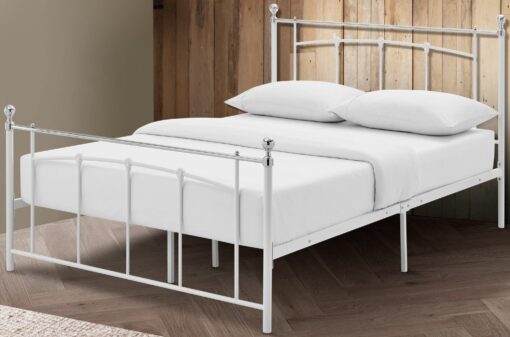 Argos Home Yani Kingsize Metal Bed Frame - White