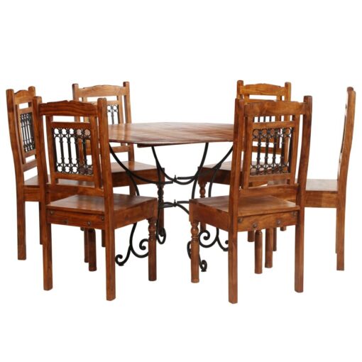 Arian Dining Table Set Solid Acacia Wood