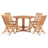 Arizmendi Round 4 Person 120cm Long Dining Set