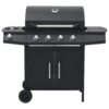 Armel Dakota Fields 4 - Burner Natural Gas 60 BTU Gas Grill with Side Burner and Cabine