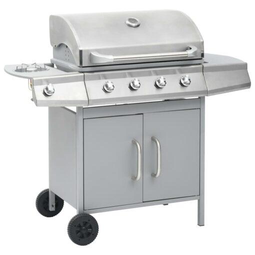 Armel Dakota Fields 4 - Burner Natural Gas 60 BTU Gas Grill with Side Burner and Cabine