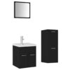 Aseliya 4 Piece 410mm Bathroom Furniture Suite with Mirror