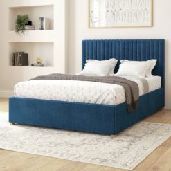 Aspire Grant Single Adjustable Bed with Mattress - Navy