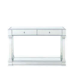 Athena 120Cm Mirror Console Table Silver