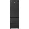 BEKO GNE4603VA 70/30 Fridge Freezer - Black, Silver/Grey