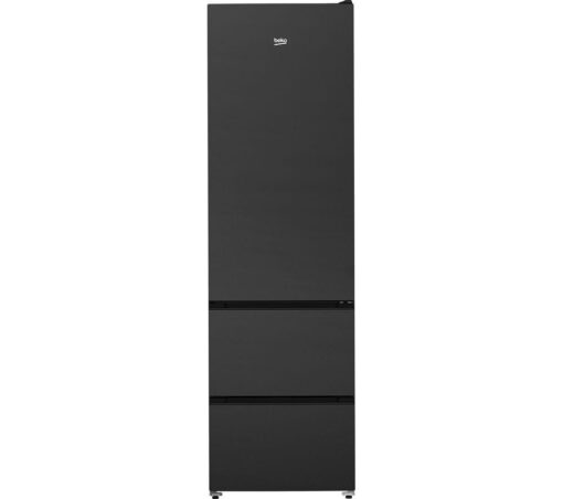 BEKO GNE4603VA 70/30 Fridge Freezer - Black, Silver/Grey