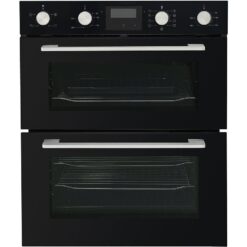 BELLING BEL BI703MFC Electric Double Oven - Black, Black