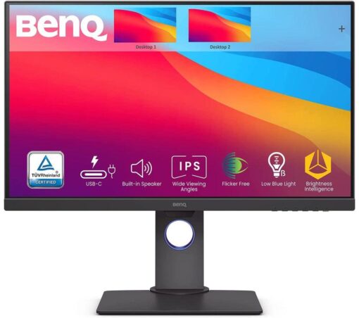 BENQ PD2705Q Quad HD 27" IPS Monitor - Black, Black